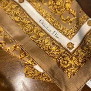 Authentic Vintage Christian Dior Silk Scarf